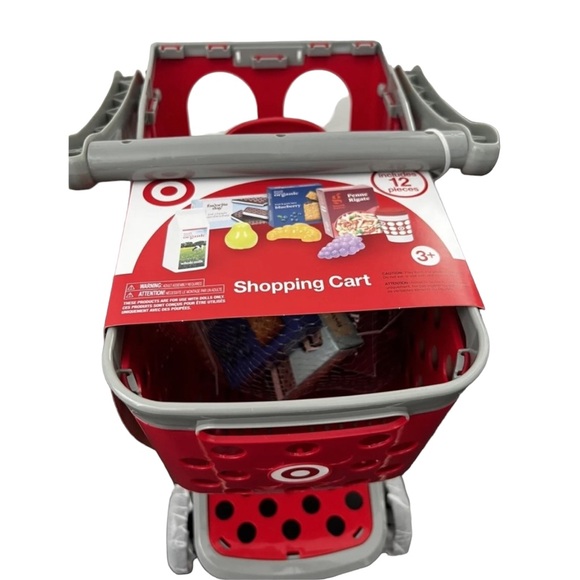 Target Toy Shopping Cart Red Kids Toddler 12 Piece Set New with tags - Picture 7 of 9